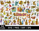 Scooby Doo PNG & SVG Bundle, 94 Files For Cricut & Silhouette