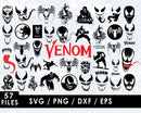 Venom Clipart Bundle, PNG & SVG Cut Files for Cricut & Silhouette