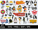 Wonder Woman Clipart Bundle, PNG & SVG Files for Cricut / Silhouette