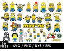 Minions Clipart Bundle, PNG & SVG Cut Files for Cricut & Silhouette