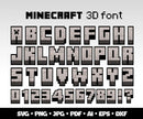 Mine Svg Bundle Cricut Gaming Clipart Digital Video Game Sticker Christmas Gift for Gamer Minecraft Shirt, Sticker Minecraft Gift Idea