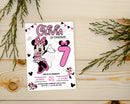Minnie Mouse Birthday Invite, Girls Birthday Invite, Oh Twodles, Digital Download, Minnie Invite, Editable Pink Minnie Mouse Invitation