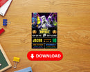 Editable Fort Game Birthday Invitation | Fort Night Birthday Party Template | Video Game Birthday Invite | Fort Gaming Birthday Evite