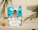 Baby Moana Birthday Invitation, Editable Digital Hawaiian Moana Birthday Invite, Kids Theme Party Invitation, Digital Baby Moana Template