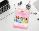 Princess Birthday Invitation, Princess Invitation, Princess Party Invitation, Girl Princesses Theme Invite Digital Editable Instant download