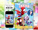 Spidey And His Amazing Friends Birthday Invitation Spidey Invitation Spiderman Party Spidey And Friends Boy Invite Digital Instant EDITABLE