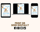 Editable Winnie the Pooh Baby Shower Invitation, Digital Invitation Oh Boy, Blue Winnie The Pooh Invitation, Pooh Printable Template