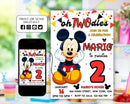 Oh Twodles Invitation, Mickey Birthday Invitation, Mickey Mouse Invitations, Mouse Editable Invitation, Mickey Twodles invite, Mickey Invite