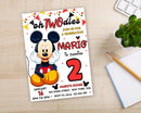 Oh Twodles Invitation, Mickey Birthday Invitation, Mickey Mouse Invitations, Mouse Editable Invitation, Mickey Twodles invite, Mickey Invite