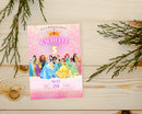 Princess Birthday Invitation, Princess Invitation, Princess Party Invitation, Girl Princesses Theme Invite Digital Editable Instant download