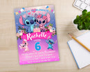 Stitch Editable Birthday Invitation Template, Printable Birthday Invitations, Digital Kids Party Invite, Digital Bday Card Invite, Stitch