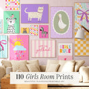 110 Girls Room Prints | Wall Art Set | Nursery Wall Art | Playroom Decor | Kids Room Art | Quirky Art | Eclectic Wall Art | DIGITAL DOWNLOAD