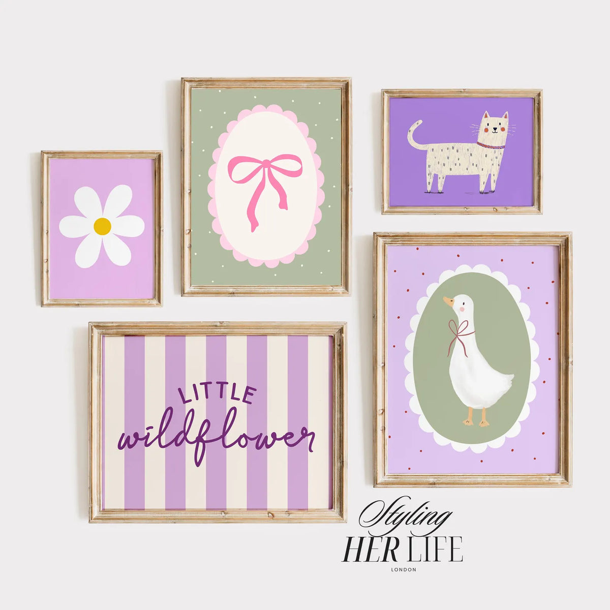 110 Girls Room Prints | Wall Art Set | Nursery Wall Art | Playroom Decor | Kids Room Art | Quirky Art | Eclectic Wall Art | DIGITAL DOWNLOAD