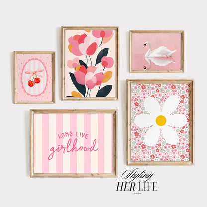 110 Girls Room Prints | Wall Art Set | Nursery Wall Art | Playroom Decor | Kids Room Art | Quirky Art | Eclectic Wall Art | DIGITAL DOWNLOAD