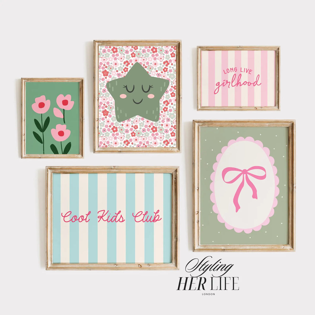 110 Girls Room Prints | Wall Art Set | Nursery Wall Art | Playroom Decor | Kids Room Art | Quirky Art | Eclectic Wall Art | DIGITAL DOWNLOAD