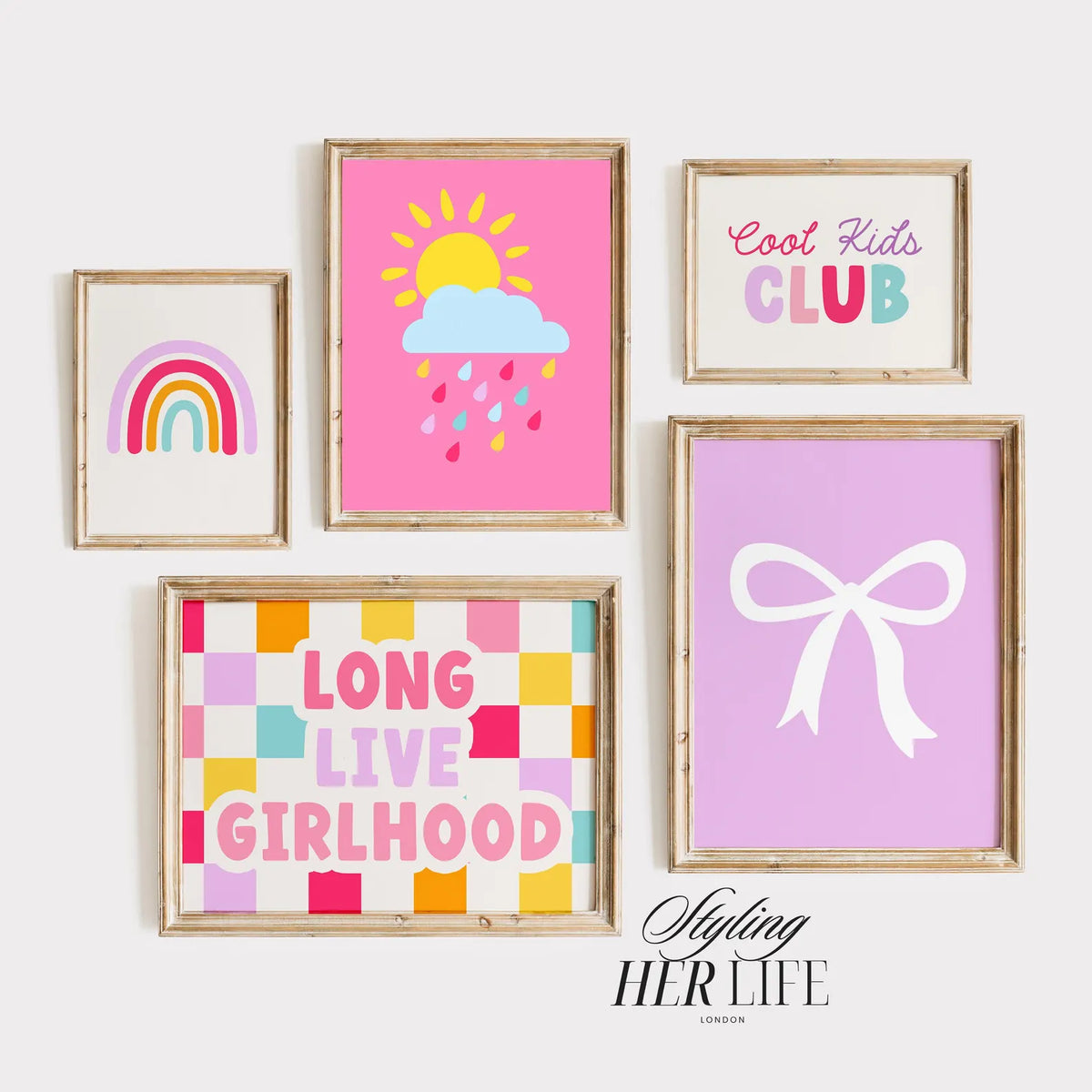 110 Girls Room Prints | Wall Art Set | Nursery Wall Art | Playroom Decor | Kids Room Art | Quirky Art | Eclectic Wall Art | DIGITAL DOWNLOAD