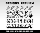 100 Minecraft Svg Bundle Characters Minecraft Birthday Svg Gaming Clipart Minecraft Cricut Png Minecraft Personalized Font Bundle Digital
