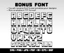 100 Minecraft Svg Bundle Characters Minecraft Birthday Svg Gaming Clipart Minecraft Cricut Png Minecraft Personalized Font Bundle Digital