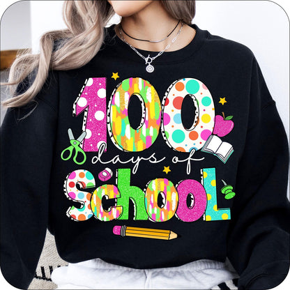 100 day of school bundle png, 100 day of school png, brushstroke 100 days of school png, Teacher 100 days, 100 days of school teacher png