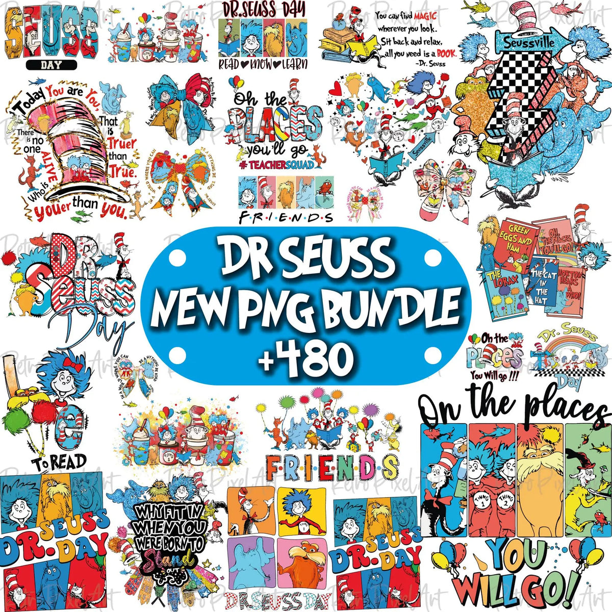 Dr Seuss Png Bundle, Read Across America Png, Cat In The Hat Png Designs, Thing 1 Thing 2 Clipart