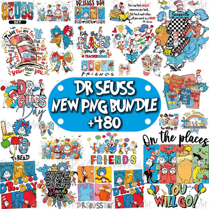 Dr Seuss Png Bundle, Read Across America Png, Cat In The Hat Png Designs, Thing 1 Thing 2 Clipart