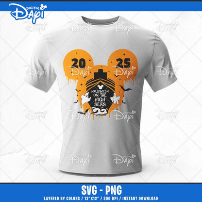 Mickey Halloween Clipart Bundle, Mickey Head Pumpkin Svg, Halloween Trip Png, Mouse Halloween Svg for Cricut & Silhouette,
