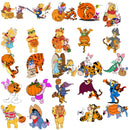 Winnie the Pooh Halloween SVG Bundle, Pooh and Friends Halloween SVG Cut Files For Cricut / Silhouette, Png Clipart Files