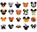 Disney Halloween SVG & PNG Bundle, Mickey and Friends Halloween SVG Files For Cricut / Silhouette, Trick or Treat Cliparts Png Designs