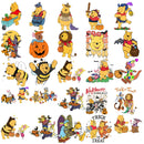 Winnie the Pooh Halloween SVG Bundle, Pooh and Friends Halloween SVG Cut Files For Cricut / Silhouette, Png Clipart Files
