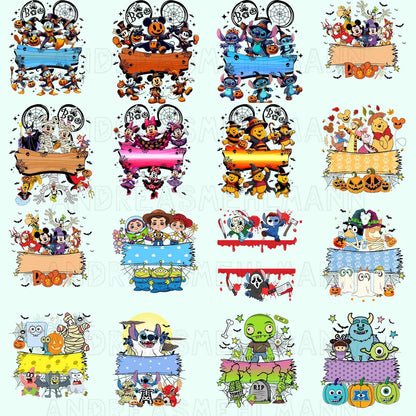 45+ Custom Halloween Cartoon Png Bundle, Halloween Trick Or Treat Bag Png, Personalized Boy Girl Png, Custom Kid Name Png ,Halloween 2025 Png