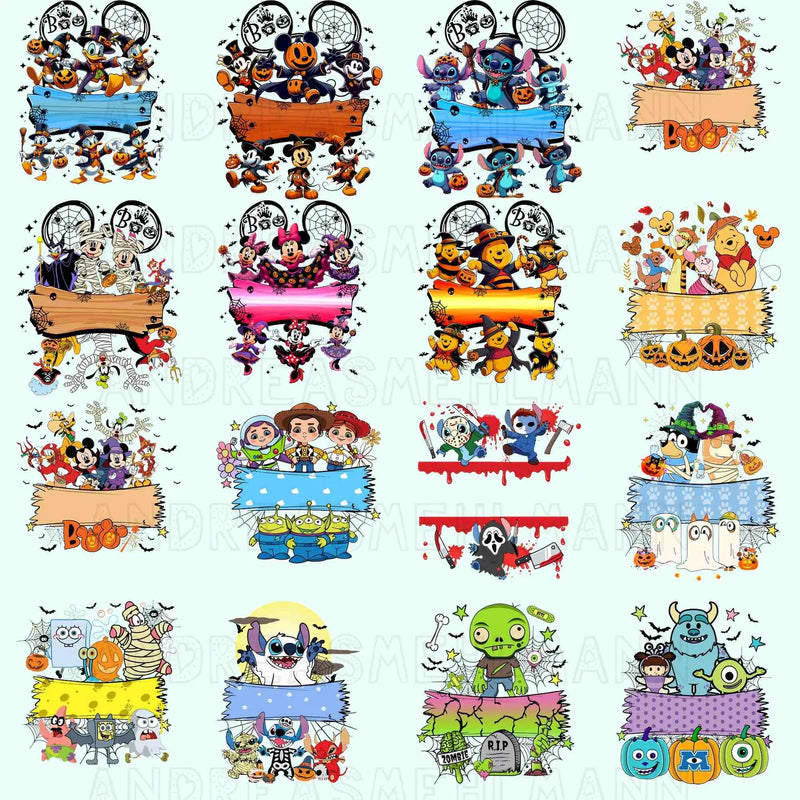 45+ Custom Halloween Cartoon Png Bundle, Halloween Trick Or Treat Bag Png, Personalized Boy Girl Png, Custom Kid Name Png ,Halloween 2025 Png