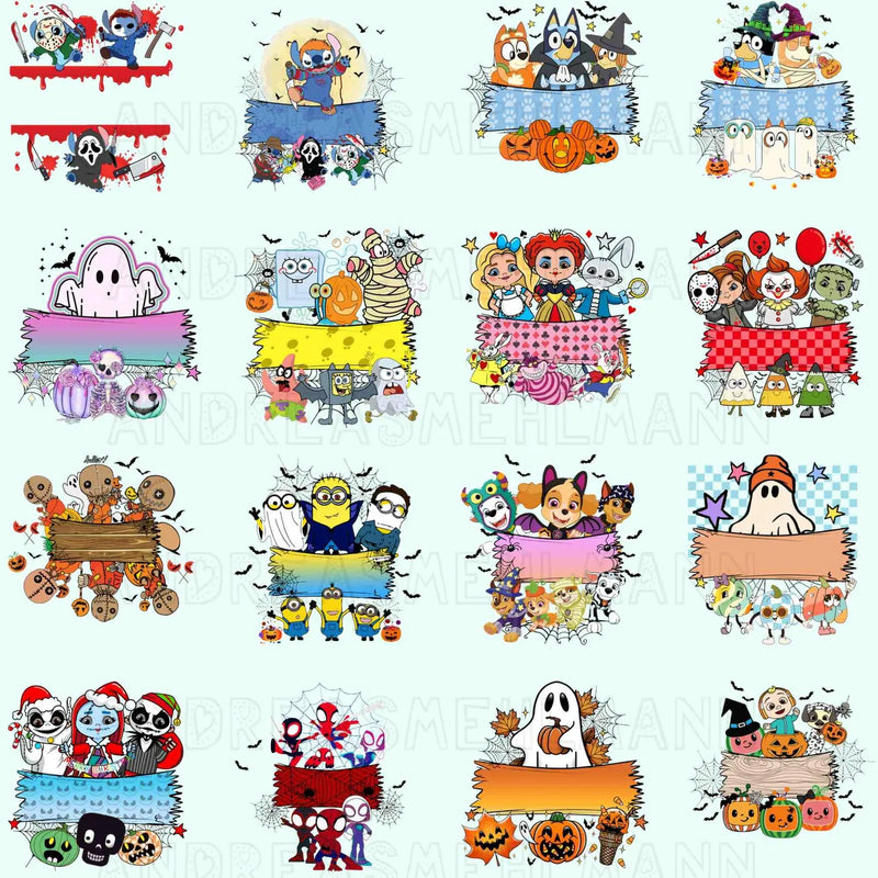 45+ Custom Halloween Cartoon Png Bundle, Halloween Trick Or Treat Bag Png, Personalized Boy Girl Png, Custom Kid Name Png ,Halloween 2025 Png