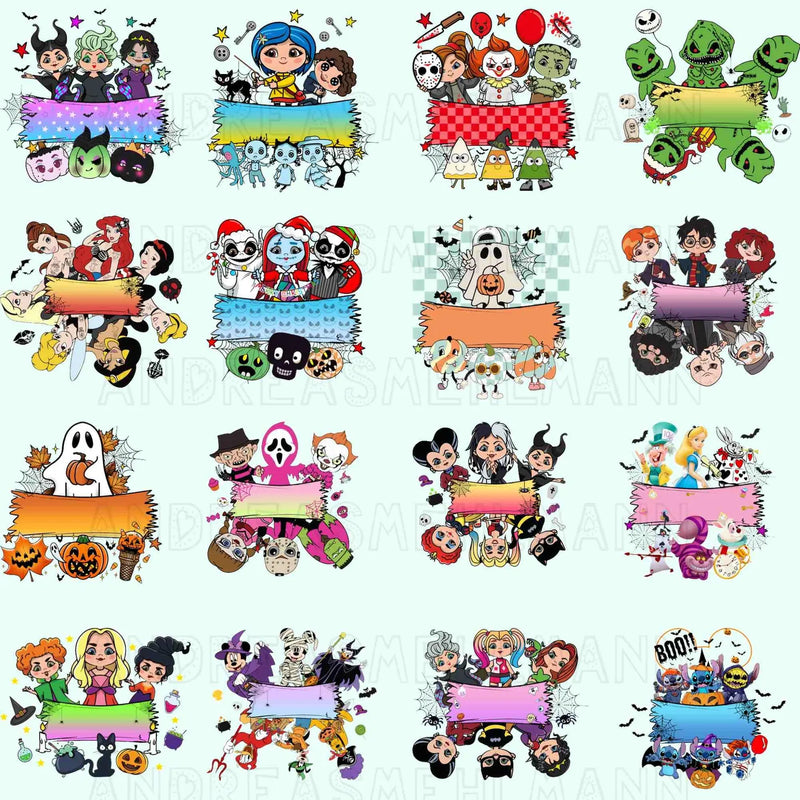 45+ Custom Halloween Cartoon Png Bundle, Halloween Trick Or Treat Bag Png, Personalized Boy Girl Png, Custom Kid Name Png ,Halloween 2025 Png