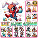 120+ Cartoon Easter Character Png Bundle, Happy Easter Day Png, Superhero Easter Eggs Png, Cartoon Princess Png, Character Easter Egg Png