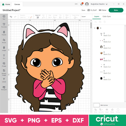 Gabbys Dollhouse Svg Bundle Gabbys Dollhouse Font Gabbys Dollhouse Svg Birthday Cricut Silhouette Vector Cut Files Clipart Digital Bundle