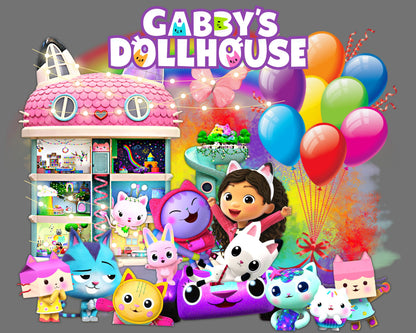 Gabbys Dollhouse Clipart Bundle Gabbys Dollhouse Svg For Cricut Gabbys Dollhouse Font Birthday Cut Files PNG Digital Bundle