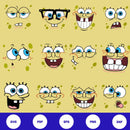 Spongebob Squarepants SVG Bundle, Spongebob Clipart Spongebob Birthday Banner SVG for Cricut, Silhouette Cut Files Digital Bundle