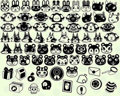 2500+ Animal crossing SVG vectors, Bundle animal crossing svg