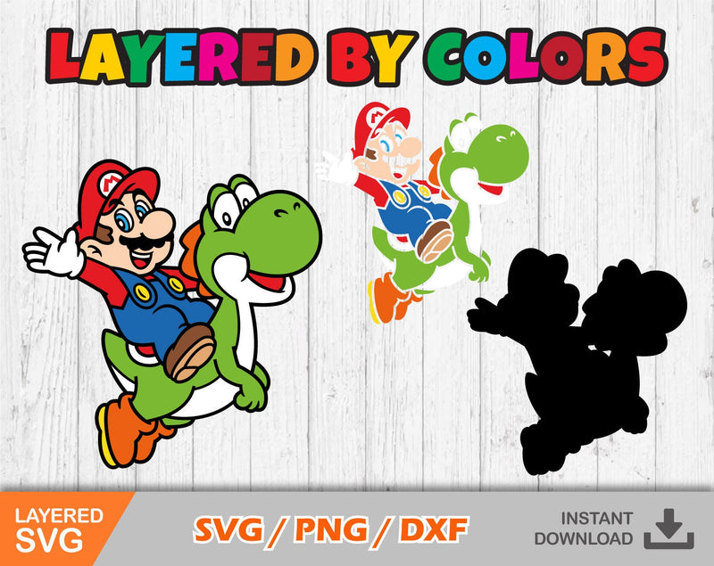 Mario Clipart Bundle, Mario Svg Cut Files For Cricut / Silhouette