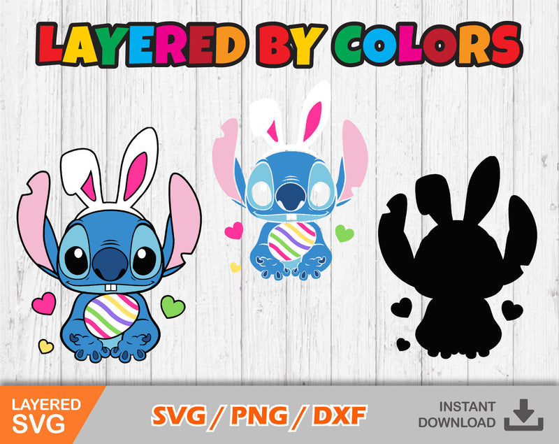 Stitch Easter Svg, Stitch Easter Png