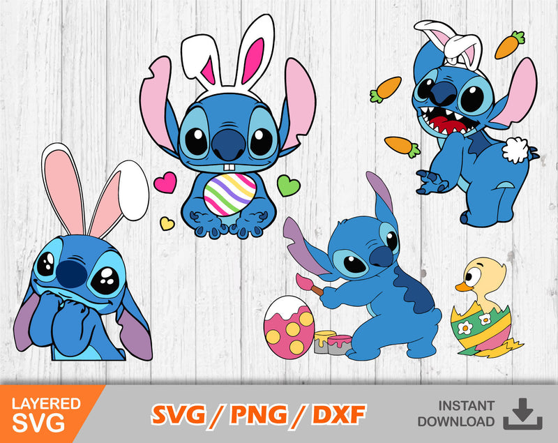 Stitch Easter Svg, Stitch Easter Png