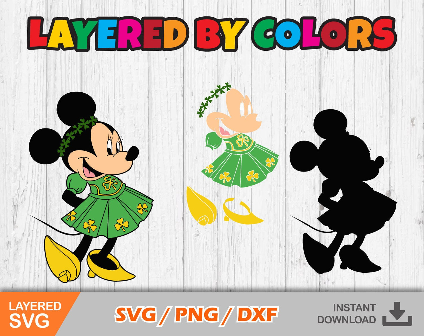 Mickey St Patricks Day Svg, Mickey St. Patrick's Day Clipart Set