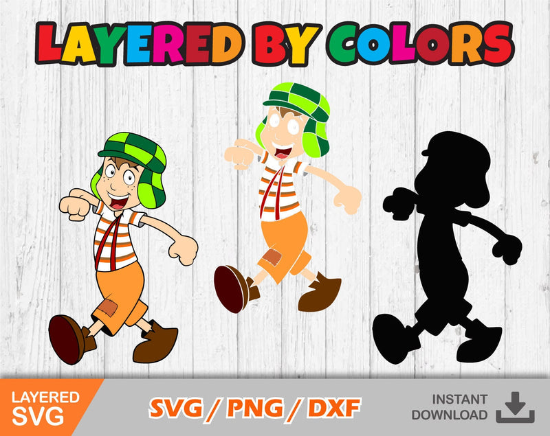 El Chavo del Ocho clipart bundle, svg cut files for Cricut / Silhouette, El Chavo svg, png, dxf, instant download