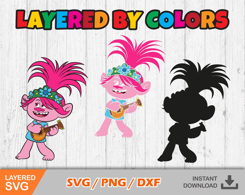 Trolls clipart bundle, trolls svg cut files for Cricut / Silhouette, png, dxf, Trolls png, instant download