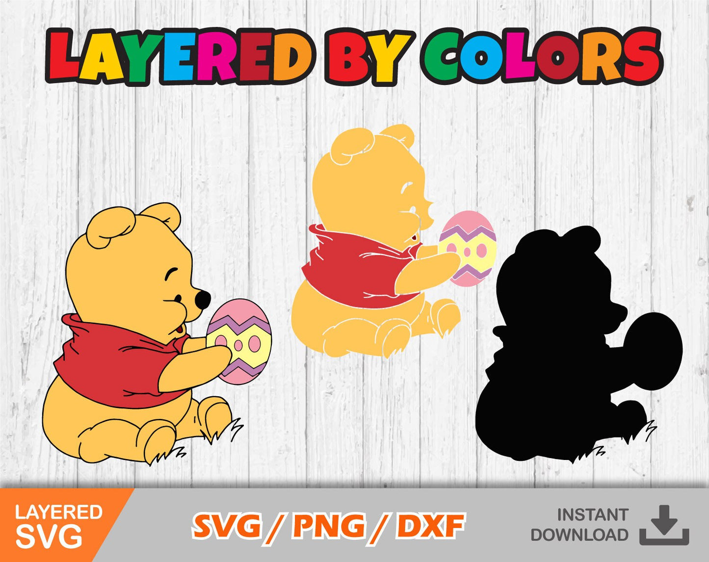 Cartoon Easter Clipart Set, Cartoon Easter Svg Files