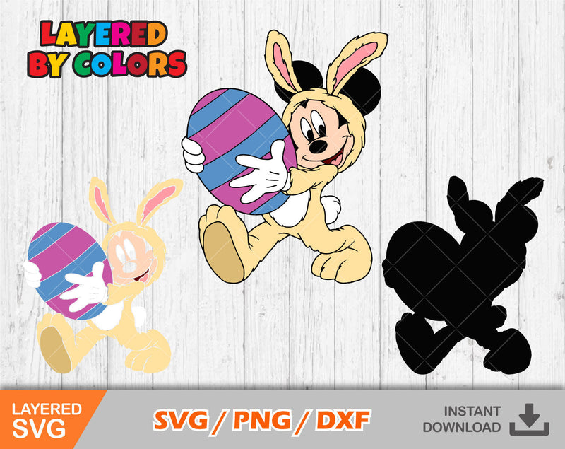 Mickey Mouse Easter Svg, Mickey Easter Png