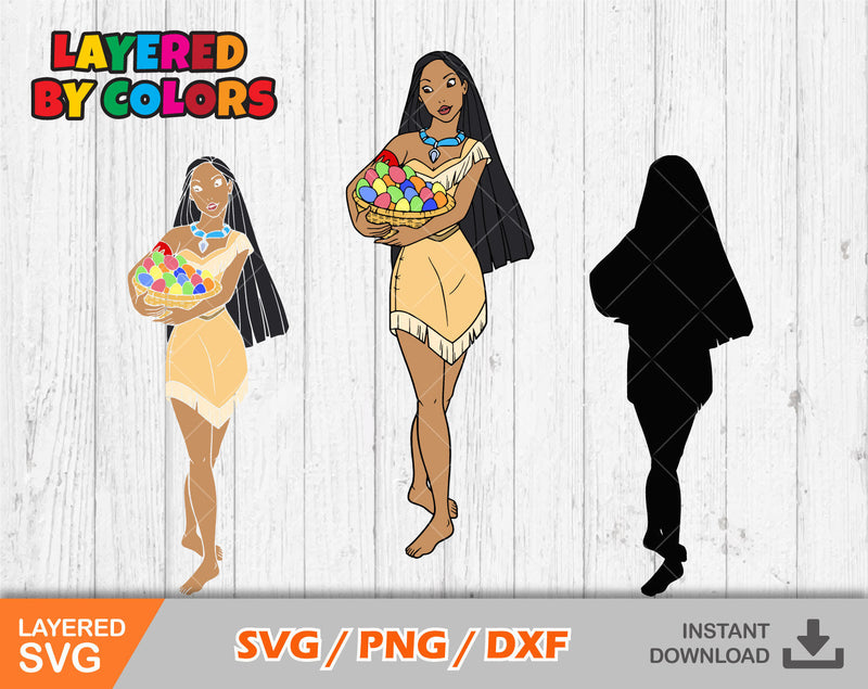 Pocahontas Easter Svg, Pocahontas Easter Clipart