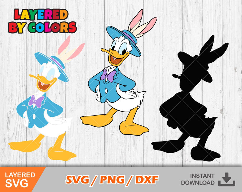 Donald Duck Easter Svg, Donald Duck Easter Png