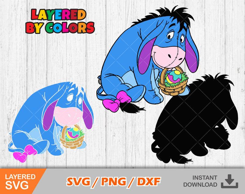 Eeyore Easter Svg, Eeyore Easter Clipart