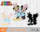 Mickey & Minnie Easter Svg, Mickey & Minnie Easter Png
